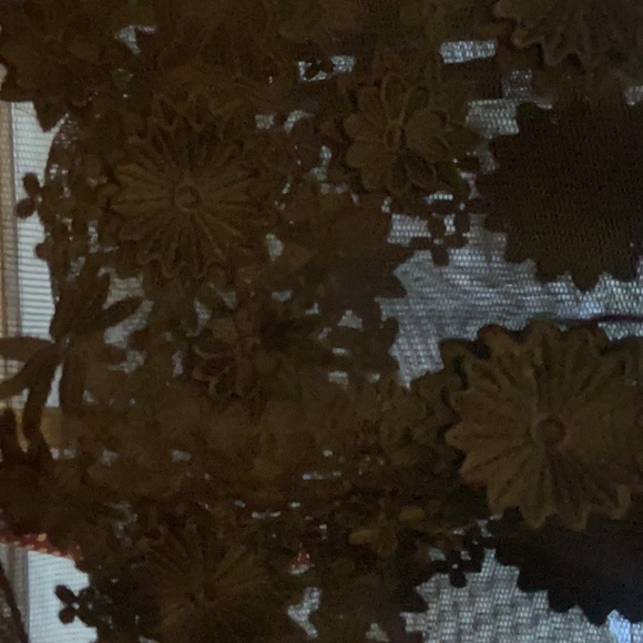 Sheike stunning formal black skirt , mini under a full stiff detailed lace - Picture 2 of 6